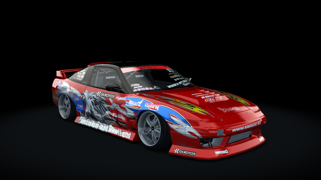 Nissan 240SX BN Sports, skin Team_Animal_Style_4