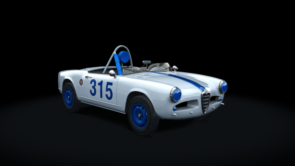 Alfa Romeo Giulietta Spider Racer, skin 315_white