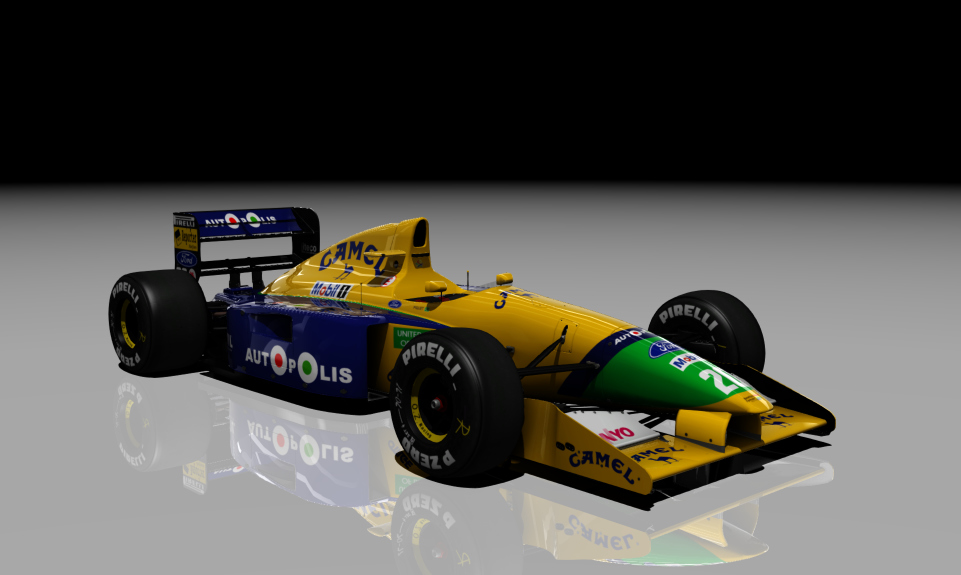 Benetton B191, skin 20_piquet_r1_r2_r3_r4