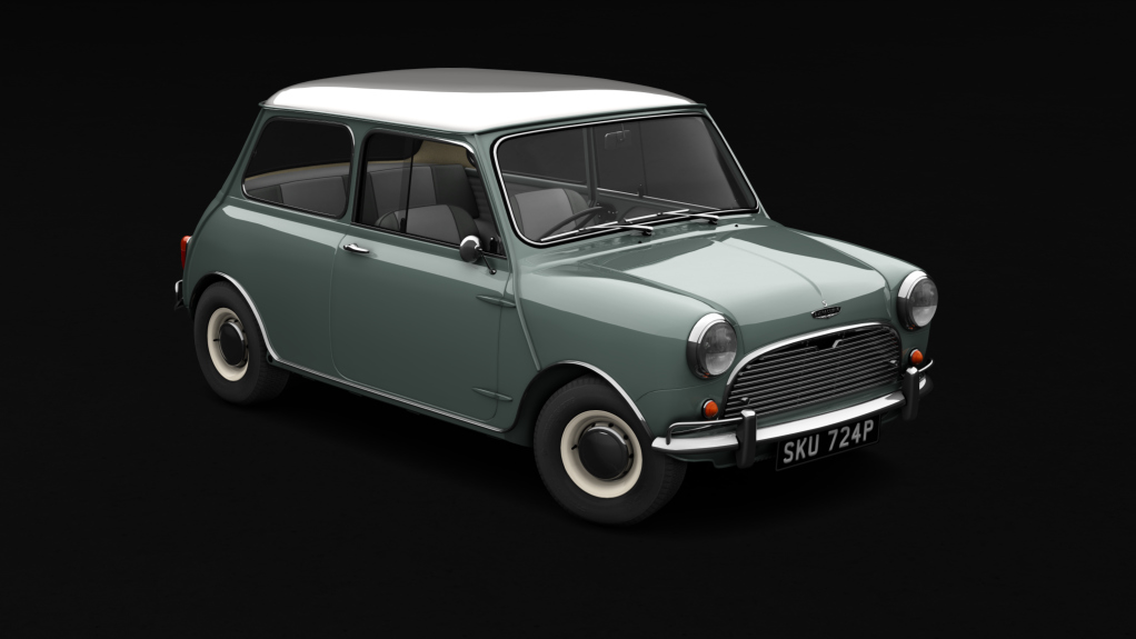 Austin Mini Cooper S 1275, skin tweed_grey