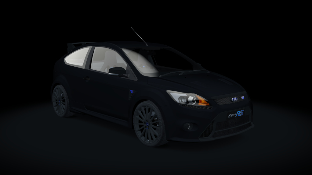 Ford Focus RS MK2, skin 09_Black_matt