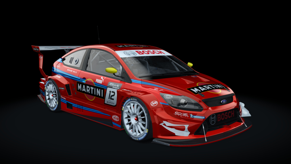 Ford Focus RS MK2 Super CUP, skin 12_Martini_red