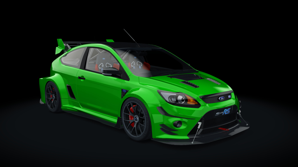 Ford Focus RS MK2 Time Attack Evolution, skin 00_Ultimate_green_c