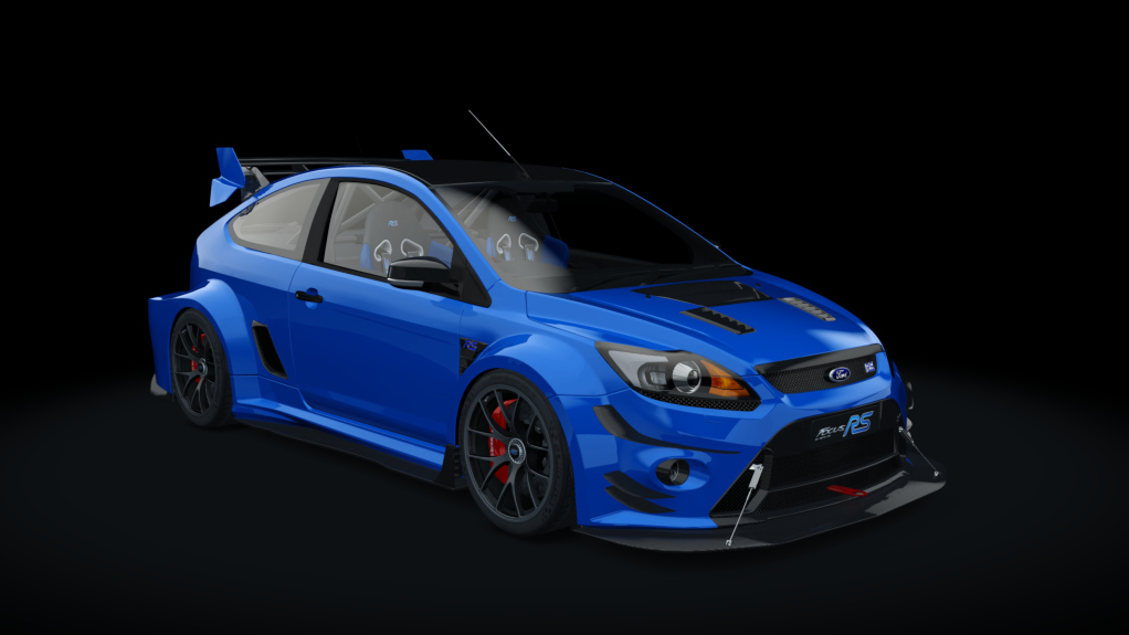 Ford Focus RS MK2 Time Attack Evolution, skin 04_Blue_electric