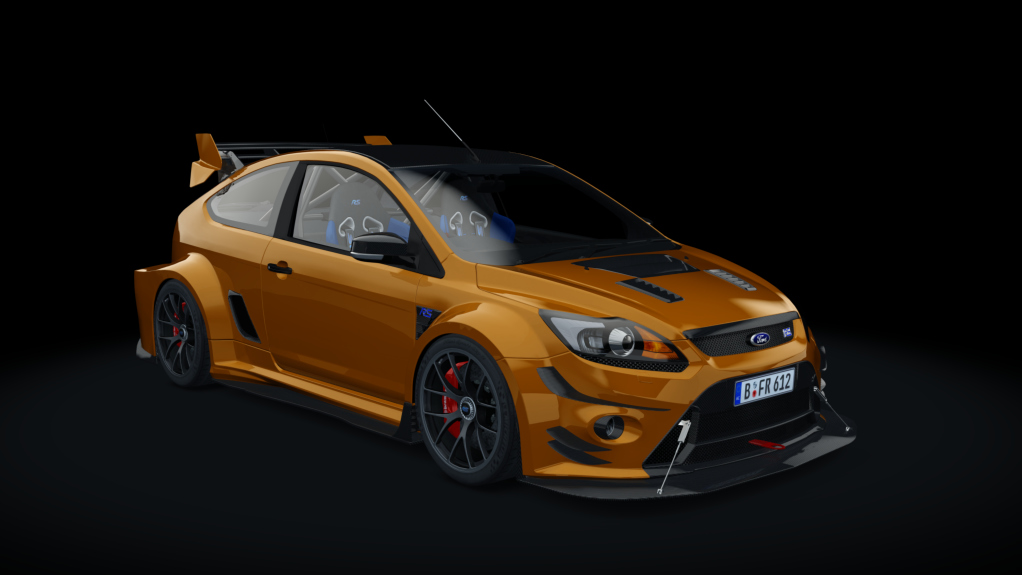 Ford Focus RS MK2 Time Attack Evolution, skin 06_Burn_orange_matriculabeto