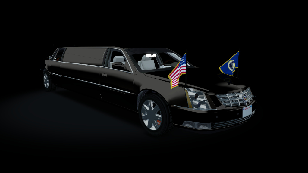 Cadillac DTS Presidental Limo, skin crystal_black
