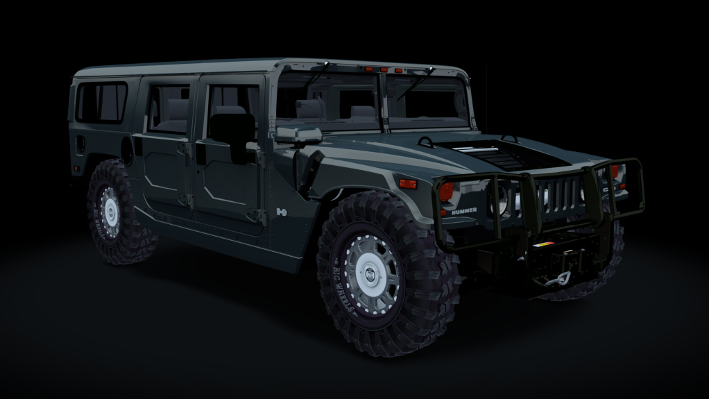 Hummer H1 Alpha, skin charcoal_metallic