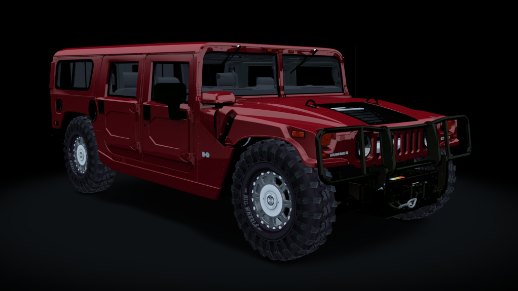 Hummer H1 Alpha, skin flame_red_metallic