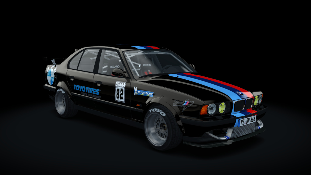 BMW M5 E34 Race, skin black_race