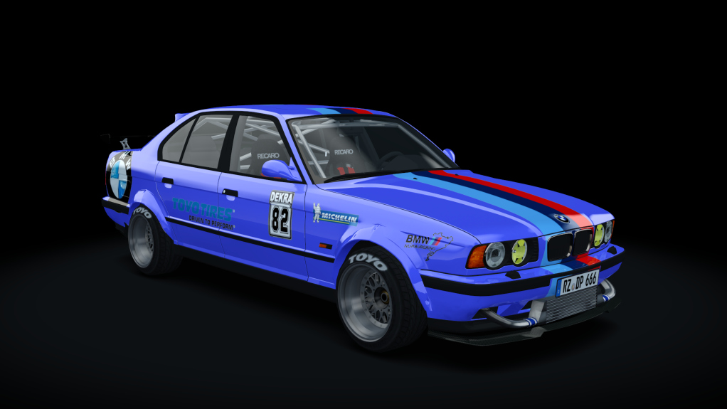 BMW M5 E34 Race, skin blue_race