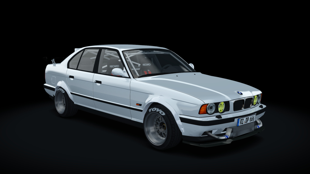 BMW M5 E34 Race, skin grey