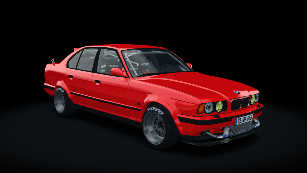 BMW M5 E34 Race, skin red