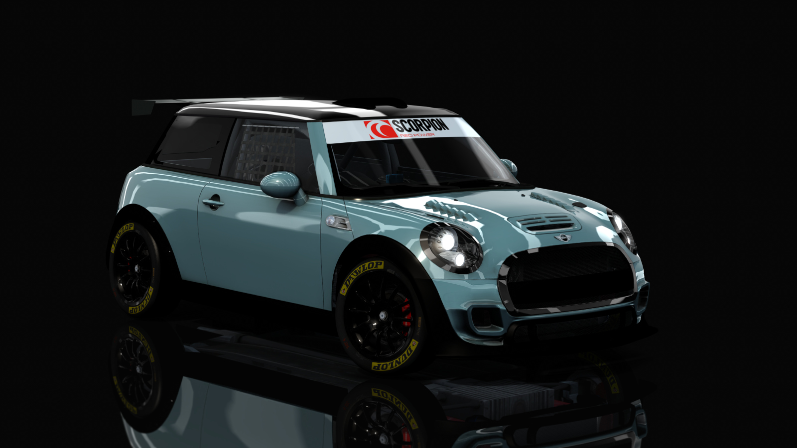 BMW Mini F56 JCW Class, skin ice_blue