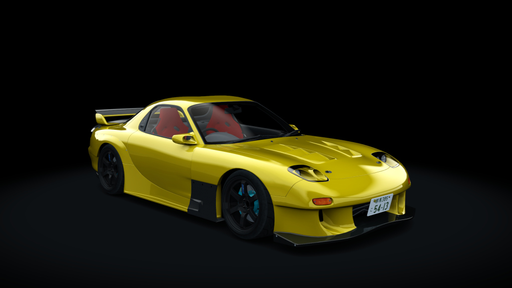 Mazda RX-7 Spirit R (GRAMS LIGHT 57D), skin 09_competition_yellow_b