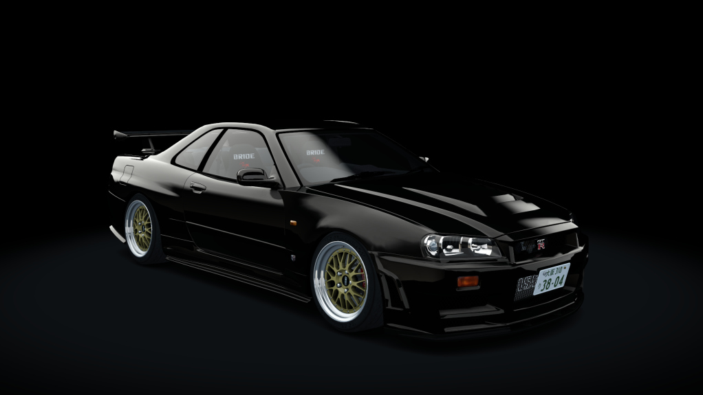 Nissan Skyline GTR R34 V-Spec (BBS LM), skin 03_black_pearl