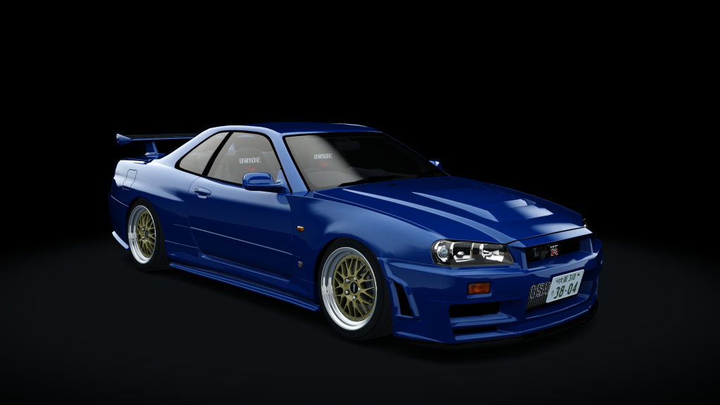 Nissan Skyline GTR R34 V-Spec (BBS LM), skin 07_bayside_blue