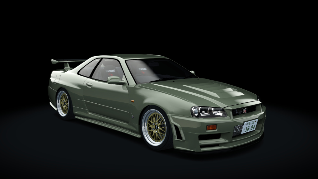 Nissan Skyline GTR R34 V-Spec (BBS LM), skin 08_millennium_jade