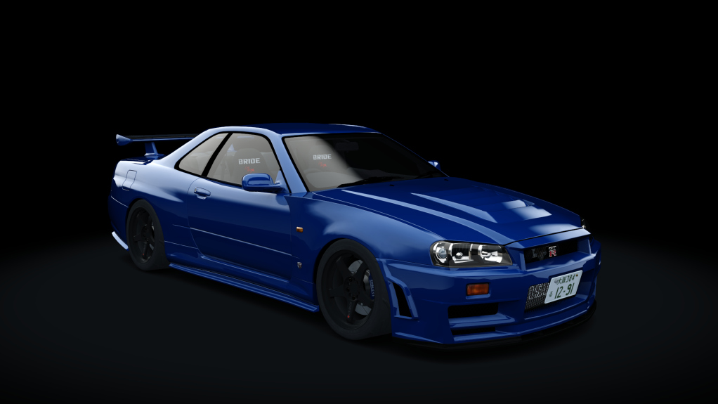 Nissan Skyline GTR R34 V-Spec (NISMO LMGT4), skin 02_bayside_blue