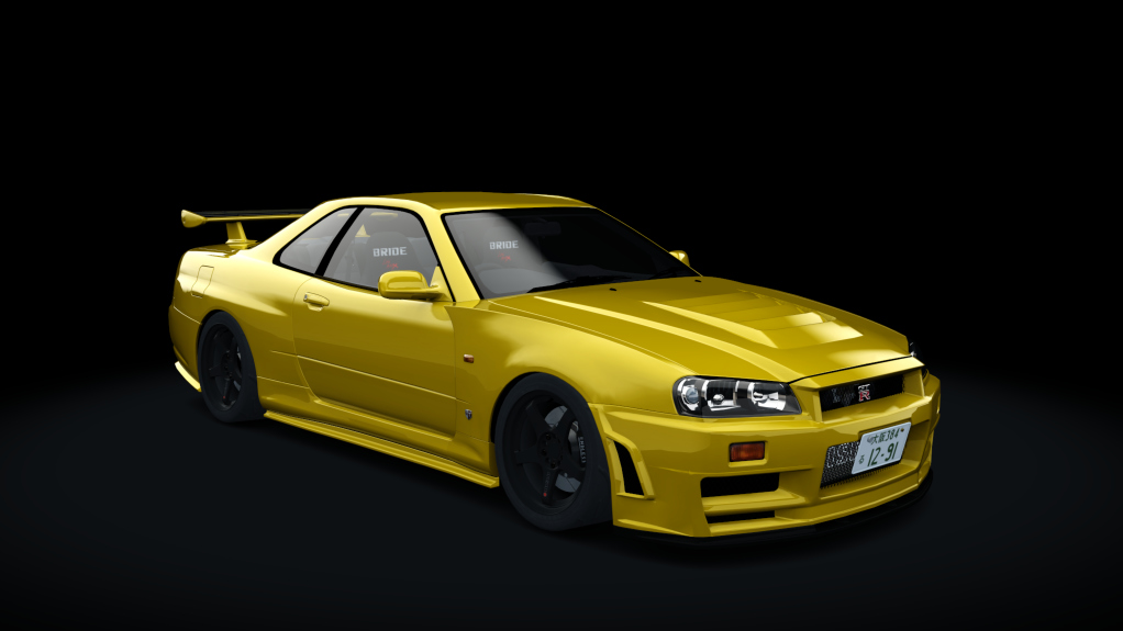 Nissan Skyline GTR R34 V-Spec (NISMO LMGT4), skin 04_lightning_yellow