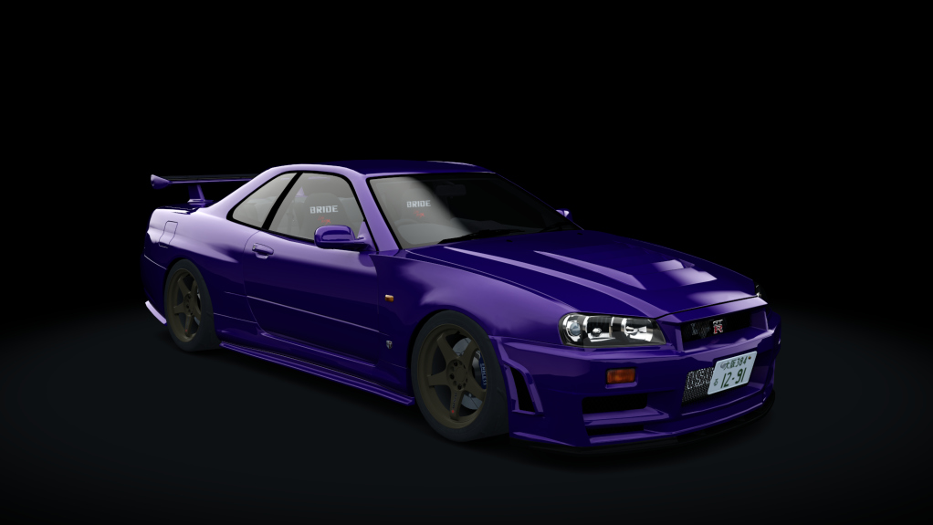 Nissan Skyline GTR R34 V-Spec (NISMO LMGT4), skin 07_midnight_purple_ii