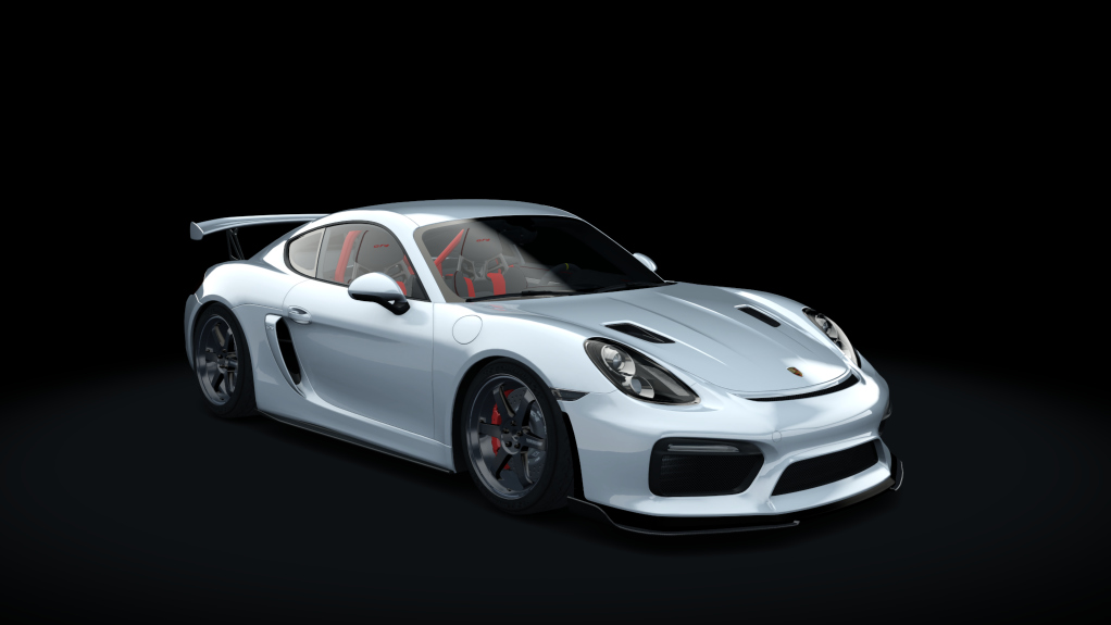 Porsche Cayman GT4 (6MT), skin 00_white