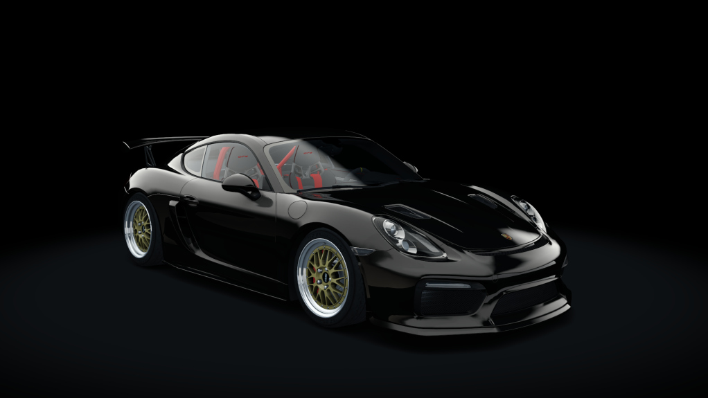 Porsche Cayman GT4 (GTS PDK Conversion), skin 07_jet_black_metallic
