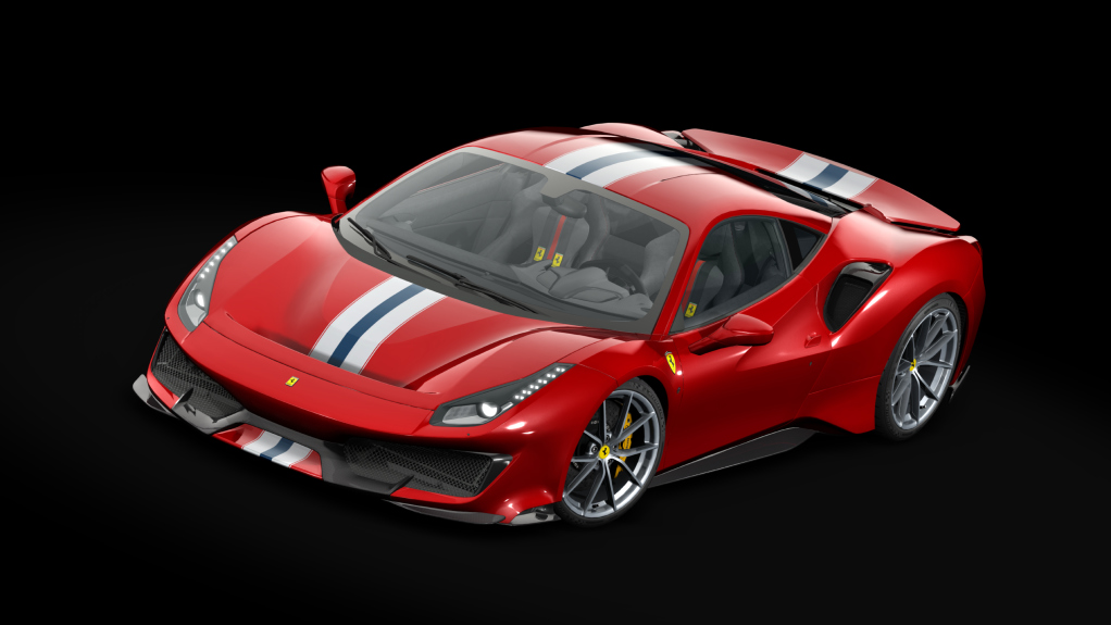 Ferrari 488 Pista, skin 18_rosso_fuoco_wbs