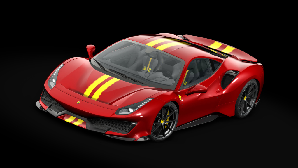 Ferrari 488 Pista, skin 34_rosso_fuoco_ys