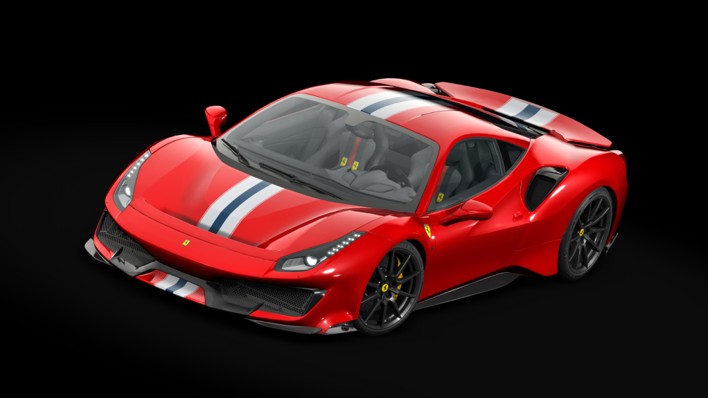 Ferrari 488 Pista Carbon, skin 00_rosso_corsa_wbs
