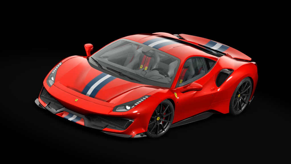 Ferrari 488 Pista Carbon, skin 01_rosso_scuderia_bws