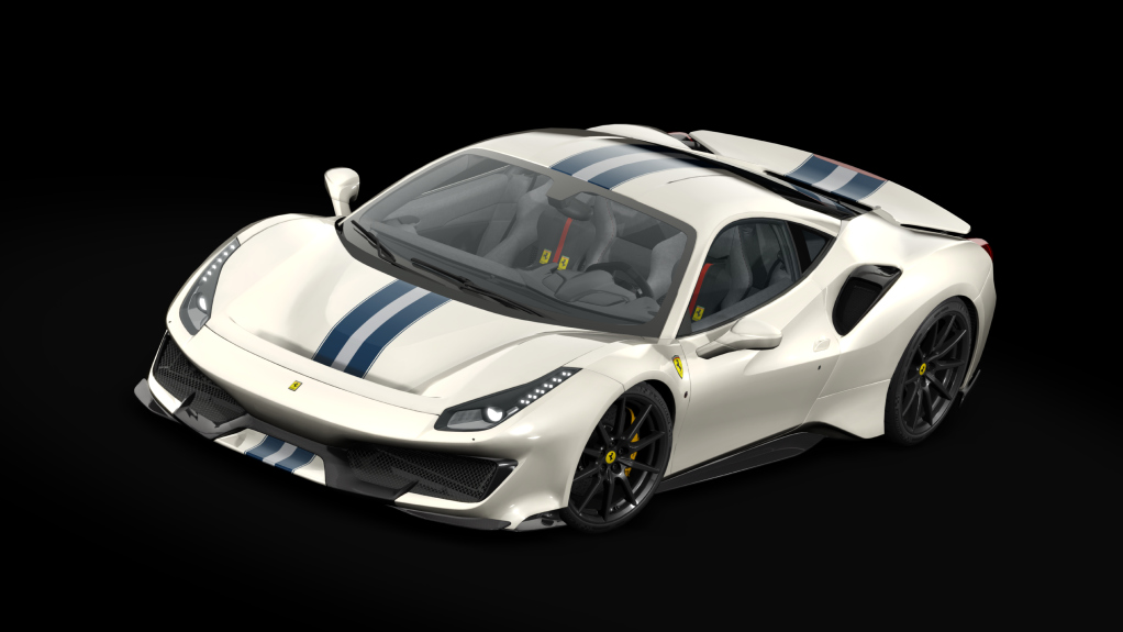 Ferrari 488 Pista Carbon, skin 03_bianco_avus_bws