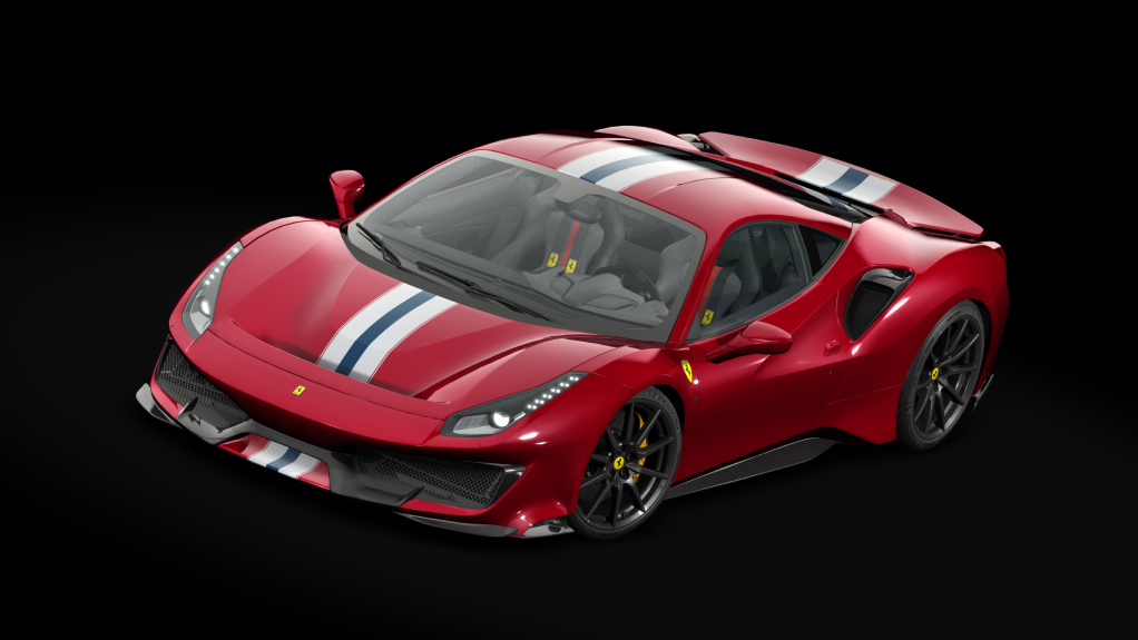 Ferrari 488 Pista Carbon, skin 12_rosso_fiorano_wbs