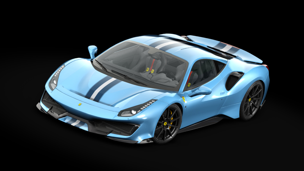 Ferrari 488 Pista Carbon, skin 13_azzurro_california_bws