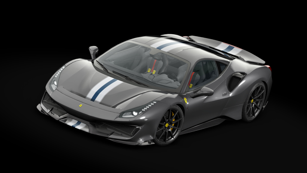 Ferrari 488 Pista Carbon, skin 14_grigio_oscuro_wbs