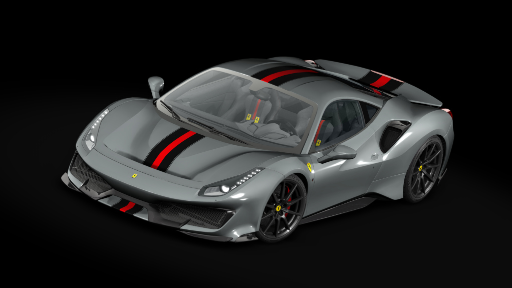 Ferrari 488 Pista Carbon, skin 24_grigio_ferro_brs