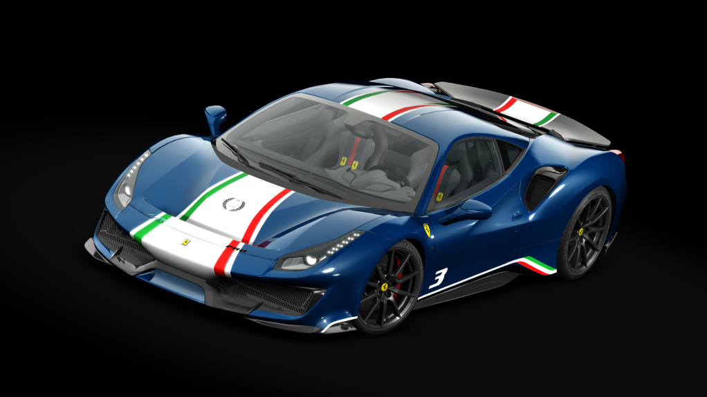 Ferrari 488 Pista Carbon, skin 38_piloti_blu_tour_de_france_3