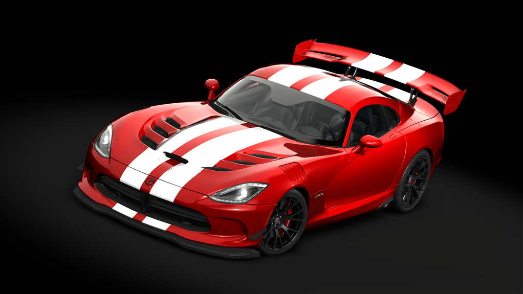 Dodge Viper ACR '16, skin 09_super_red_white_stripes