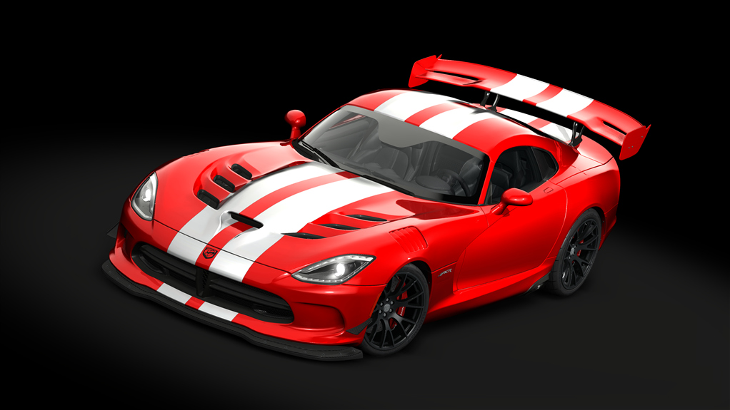 Dodge Viper ACR '16, skin 11_red_silver_stripes