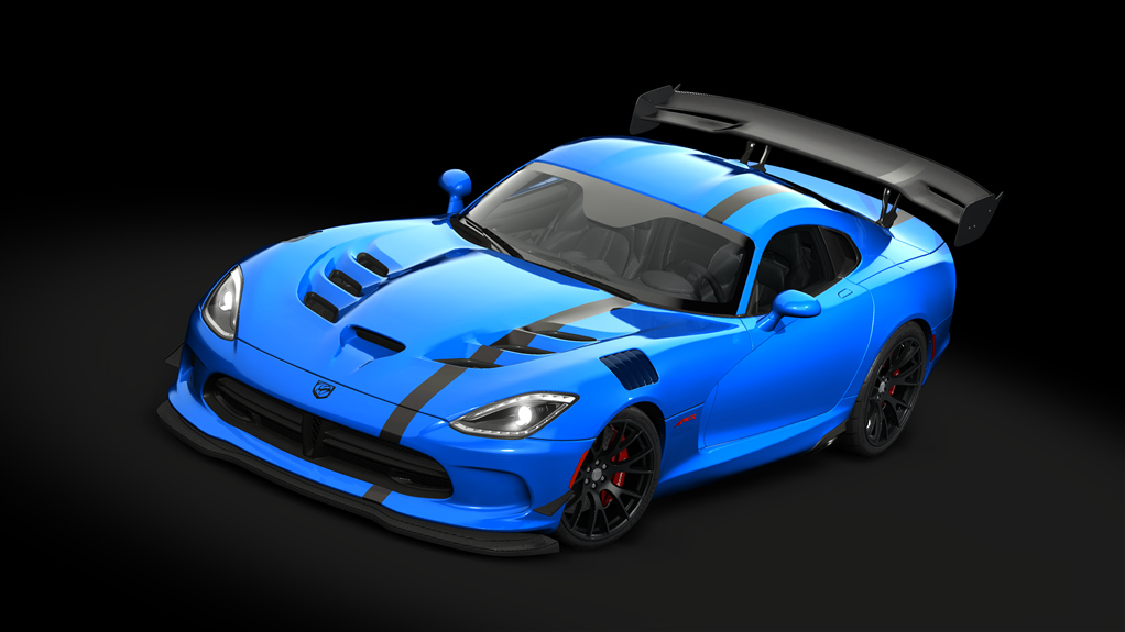 Dodge Viper ACR '16, skin 30_ACR_blue_electric_one_stripe