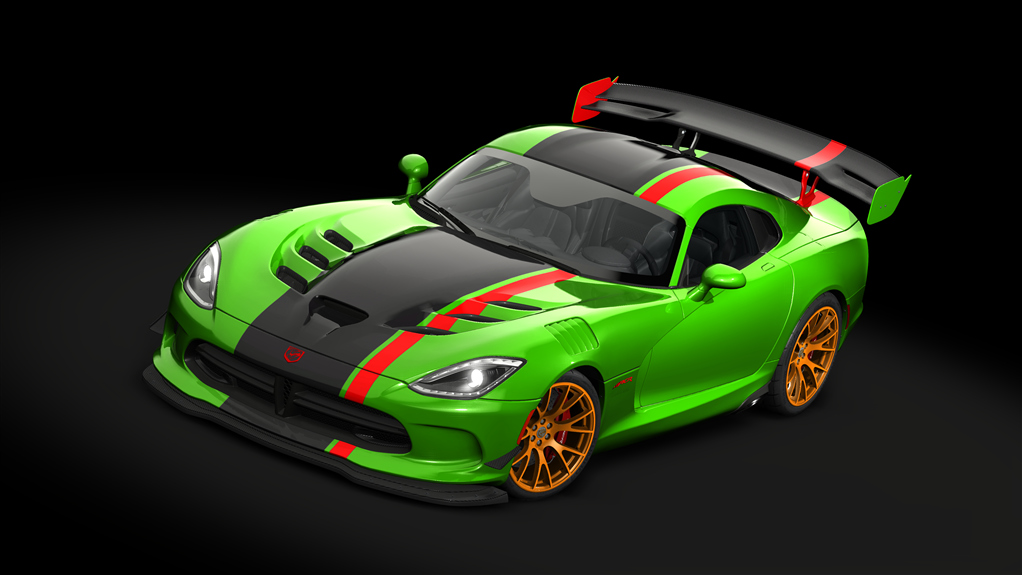 Dodge Viper ACR '16, skin 33_ACR_green_gold_rims