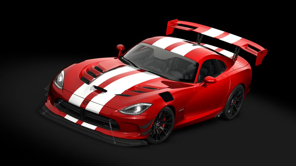 Dodge Viper ACR '16 Extreme Package, skin 09_super_red_white_stripes
