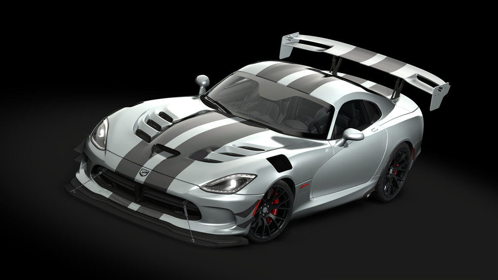 Dodge Viper ACR '16 Extreme Package, skin 10_silver_black_stripes