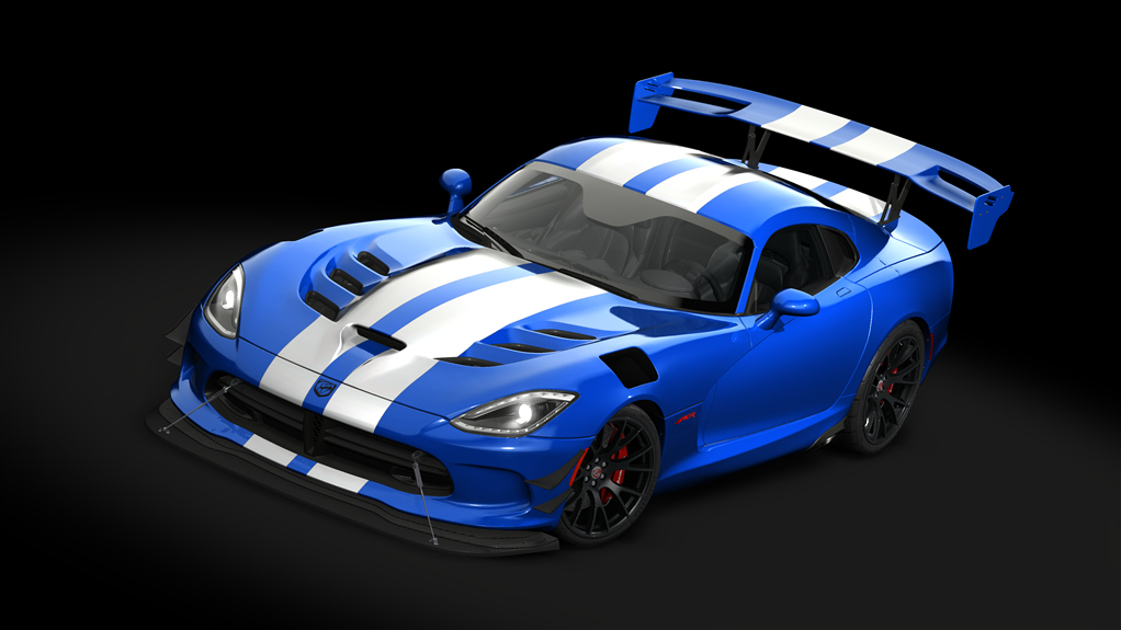 Dodge Viper ACR '16 Extreme Package, skin 22_blue_metallic_silver_stripes