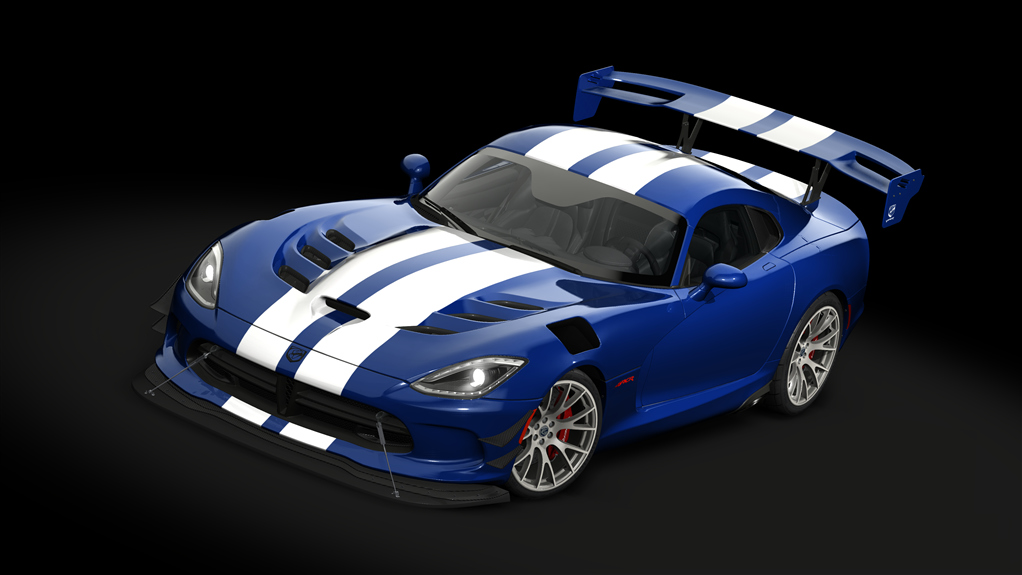 Dodge Viper ACR '16 Extreme Package, skin 32_GTS_blue_white_stripes_white_rims