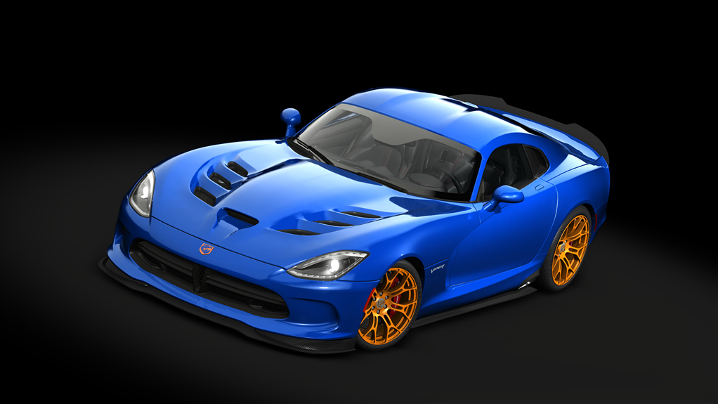 Dodge Viper GTC tuned '17, skin 08_metallic_blue_gold_rims