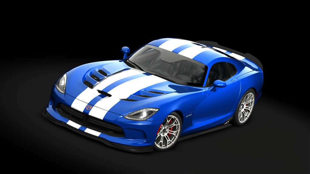 Dodge Viper GTC tuned '17, skin 10_metallic_blue_white_stripes