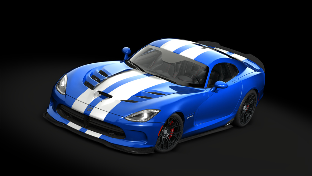 Dodge Viper GTC tuned '17, skin 11_metallic_blue_silver_stripes