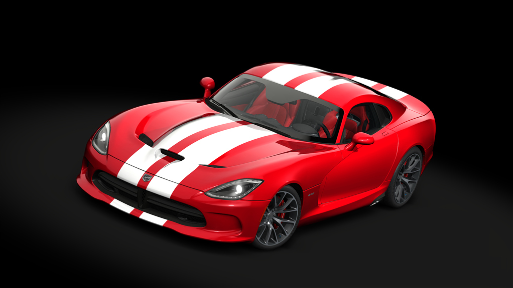 Dodge Viper GTS '13 Track Pack, skin 12_bright_red_white_stripes