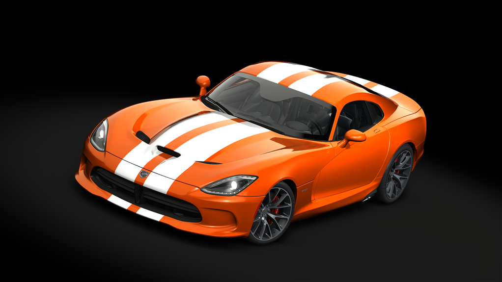 Dodge Viper GTS '13 Track Pack, skin 16_orange_pearl_white_stripes