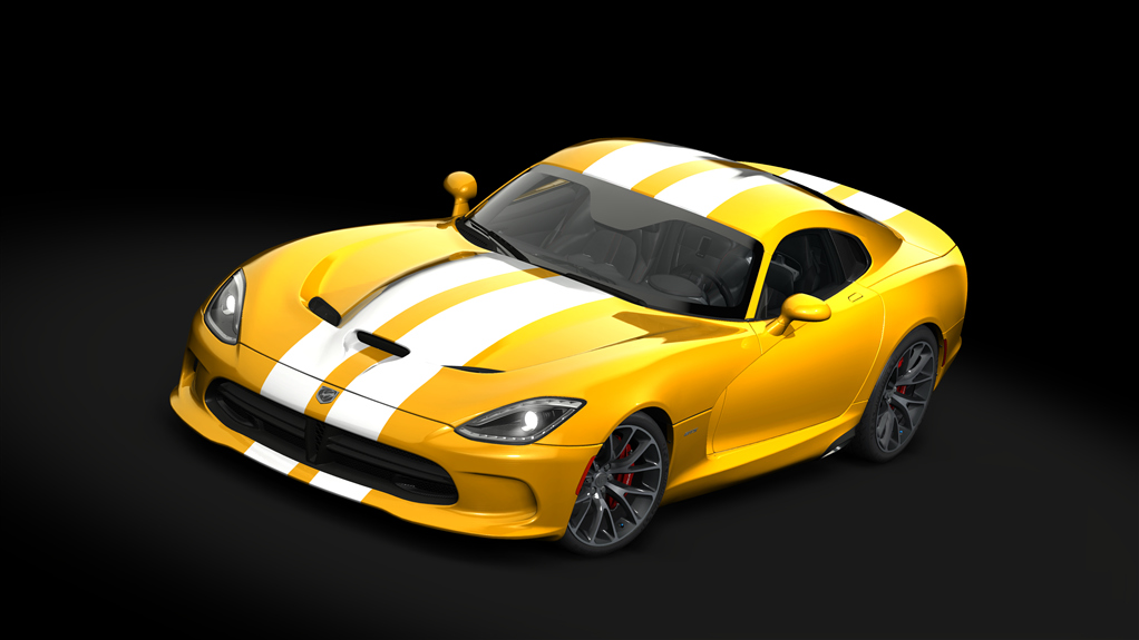 Dodge Viper GTS '13 Track Pack, skin 18_yellow_tintcoat_white_stripes